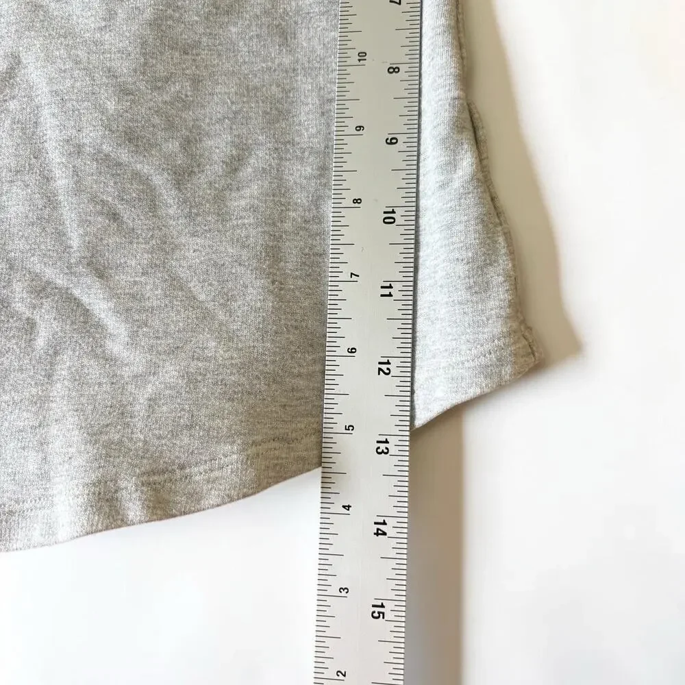 Women Michael Kors Gray Black Logo T-Shirt Top,Sz. M
